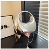 Luxury Designer Evening Clutch Clear Acrylic Women Handbags Fashion Shoulder Bag Half Moon Wedding Purses Party Tote Ladies