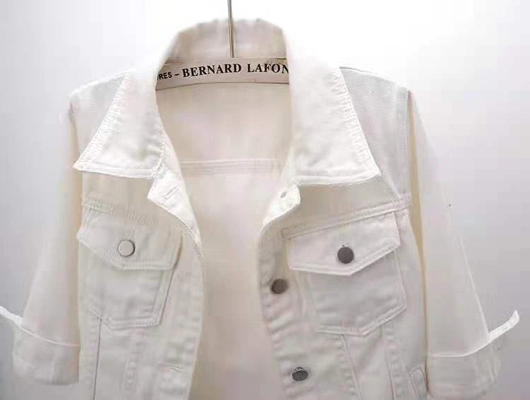 Damen Jeansjacke Frühling Herbst Kurze Jacke Rosa Jeansjacken Lässige Oberteile Lila Gelb Lila Blau Locker Sitzende Oberteile Damen Oberbekleidung