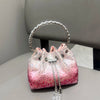 Handle Rhinestones Evening clutch Bag Purses and handbag luxury Designer shoulder bag Shiny Crystal Clutch purse bucket bag