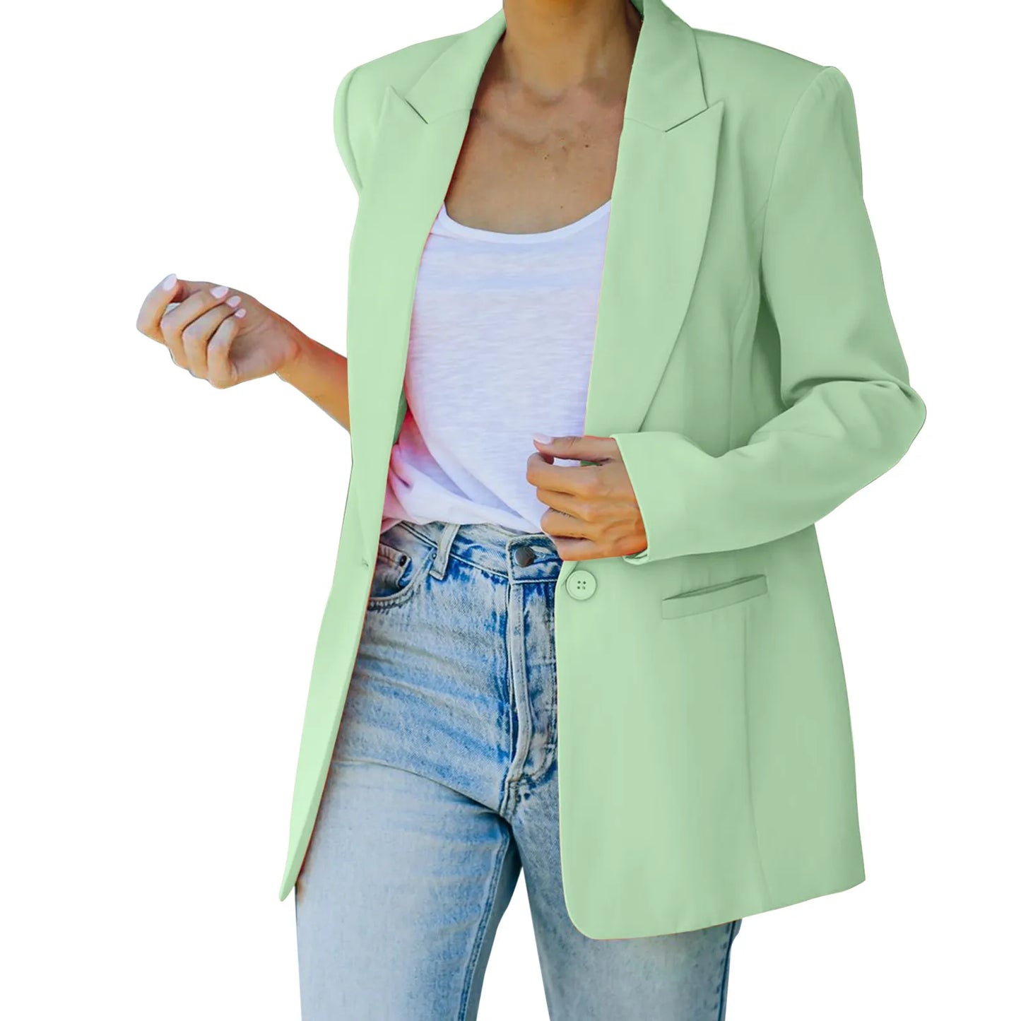 Autumn Pink Blazer Women Slim Elegant Blazers Jacket Women's Buttons Double Breasted Blazer Office Ladies Work Coats Jacket