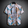Unisex Graffiti Short Sleeve Shirt Turtleneck Polo Tops Shirts for Men  Men Clothing Four Seasons