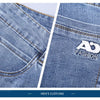 Frühlings Herren Hellblaue Slim Jeans Stylische Lässige Stretch Denim Hose Klassische Chinohose Rauchgrau