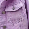 Damen Jeansjacke Frühling Herbst Kurze Jacke Rosa Jeansjacken Lässige Oberteile Lila Gelb Lila Blau Locker Sitzende Oberteile Damen Oberbekleidung