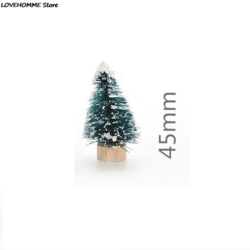 1/3/6 Stück Miniatur-Weihnachtsbaum, kleiner künstlicher Sisal-Schnee-Landschafts-Baum für Weihnachtsbastelarbeiten, Tischdekoration