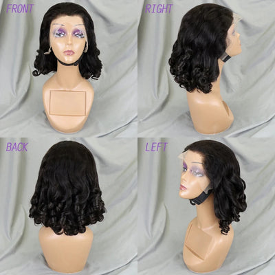 Loose Wave Echthaar-Perücken für schwarze Frauen 1BT4 Farbe 13x4 HD Lace Frontal 200% Dichte brasilianische Fumi Echthaar-Perücken