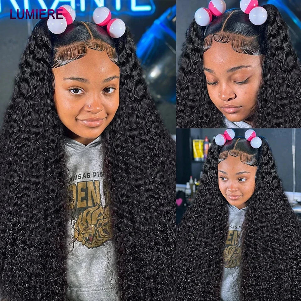 Deep Wave Human Hair Bundles 3/4 Bundles Deal Malaysian Hair Weaves 100% Rew Curly Human Hair Extensions 8-40 inch Virgin Hair
