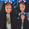 Mongolian Afro Kinky Curly Human Hair Bundles With Closure Deep Curly Hair Weave Bundles With Frontal Closure Hair Extensions
