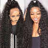 Kinky Curly Wigs 100% Human Hair Wigs Water Deep Wave Brazilian HD Lace Frontal Wig 13x6 HD Lace Front Human Hair Wig For Women