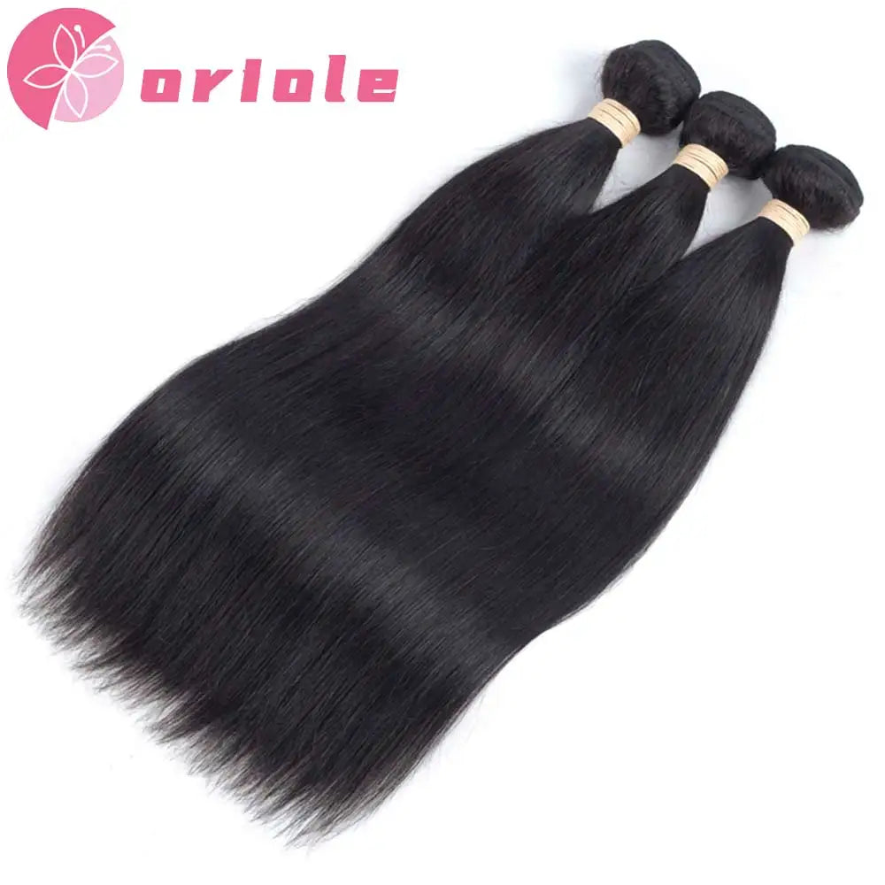 15A Peruvian Straight Hair Bundles Natural Straight Human Hair Bundles  8-32 Inch Remy Human Hair Extensions For Black Women
