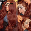 Dark Purple Body Wave Lace Front Wigs Synthetic Deep Burgundy 13x4 Lace Front Wigs Grape Purple Glueless Wigs 180% Density Women