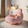 Fluffy White Wohnzimmerstuhl Modern Niedlich Boden Ergonomischer Wohnzimmerstuhl Lounge Relaxsessel Möbel Salon Home Möbel