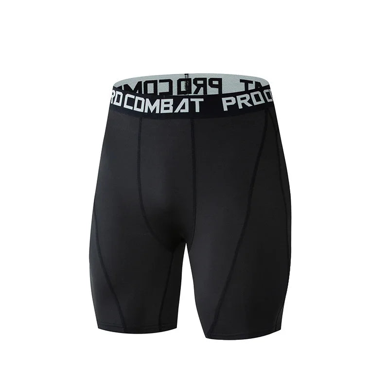 Men Compression Pants Base Layer Exercise Trousers Running Tight Sport Cropped One Leg Leggings Basketball Football Yoga Fitness