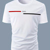 Men's Summer Loose Fit  100 Cotton Printed T-shirt Tops  Black Print Men's Brand Tshirts Fashion White T-shirt Casual Men's Clot