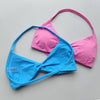 Impact Sports Bra Strappy Backless Yoga Gym Bra Removable Cups Women Workout Clothing Gym Top Halter Sport Bras