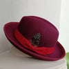 the Derby Hat bowler hat  Fedora for Women and Men Party Hat Men Hat for Winter Elastic Band Felt Hat Jazz Church Hat Wholesale