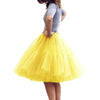 Multi-layer Tulle Tutu Skirts Fuchsia 6 Layers Fluffy Petticoat Underskirt Princess Ball Gown Women Halloween Party Skirt