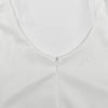 CM.YAYA Summer Women Sleeveless Elegant O-Neck Ruched A-Line Dress 2025 Beach Holiday Backless Night Club Party Dresses Vestidos