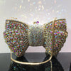 Newest Rhinestone Green/Black Clutch Purse Bow Luxury Diamond Women Red Evening Clutches Bags Wedding Bridal Bag Stones Handbags
