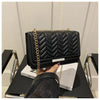 Fashion Striped Women's Shoulder Bag, Chain Strap Crossbody Bags For Daily Used, Ladies Handbags And Purses