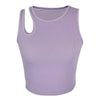 Sexy Rib-knit Tank Top for Women Summer Solid O-neck Sleeveless Crop Tops Street Vintage Korean Fashion Shirt Vest Y2K Clothes