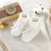 Baby Schuhe Baumwolle Gestrickte Neugeborene Mädchen Jungen Stiefel Mode Einfarbig Warme Kleinkind Kind Slip-On Bettschuhe Handgemacht 0-18M Fußbekleidung