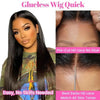 Ready to Wear Glueless Wig Straight 13x6 Transparent Lace Frontal Wig 30 34inches Human Hair Bone Straight 6x4 Lace Frontal Wigs