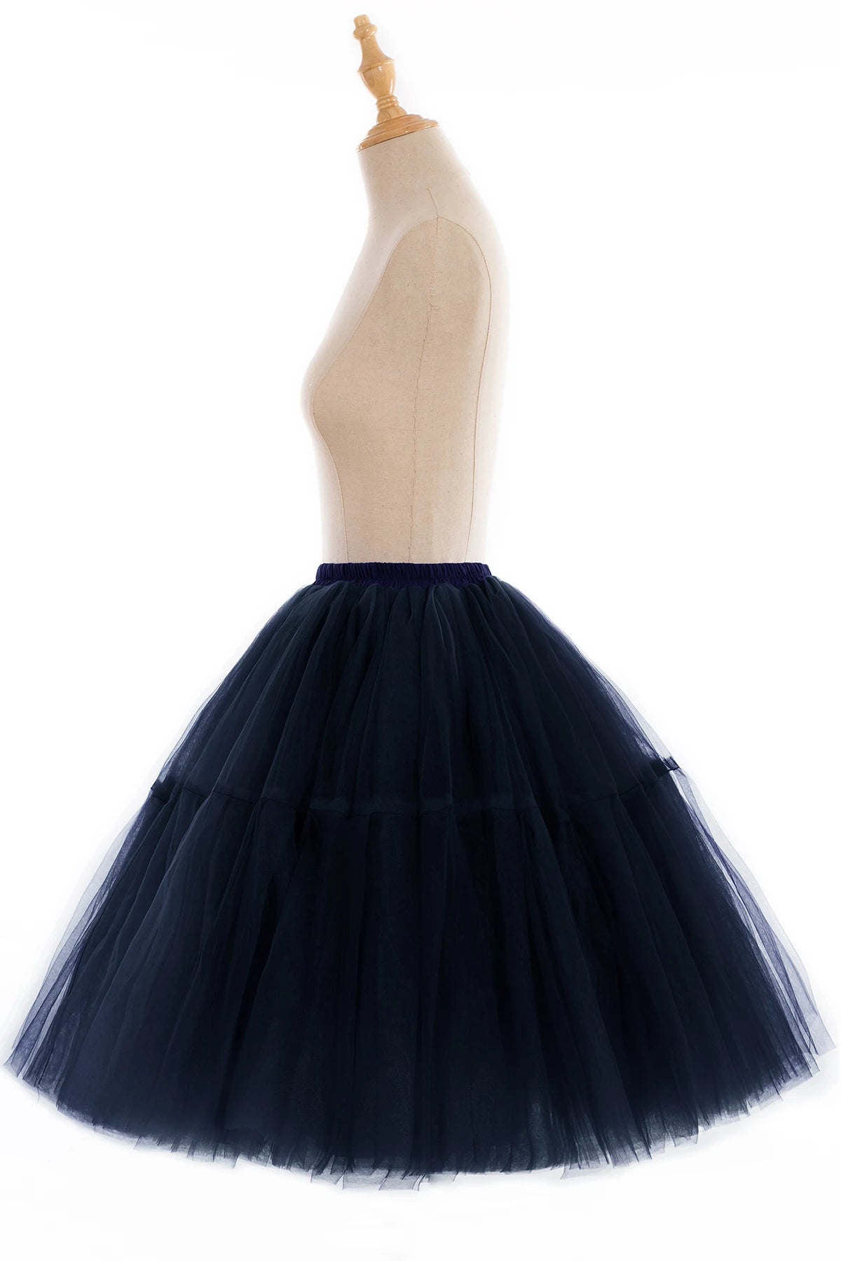 Multi-layer Tulle Tutu Skirts Fuchsia 6 Layers Fluffy Petticoat Underskirt Princess Ball Gown Women Halloween Party Skirt