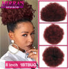 Synthetic Afro Puff Drawstring Ponytail Hair Bun 10 Inch Short Afro Kinkys Curly Afro Bun Extension Hairpieces Large Size
