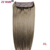 ZZHAIR 100% Brazilian Human Remy Hair Extensions 16"-26" 1Pcs Set 100g-200g One Piece 5 Clips In Natural Straight