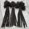 0.6cm 4-8Inch Regular Loc Extension Human Hair 50 Strands Full Handmade 100% Human Hair Dreadlock Extensions for Men Women