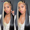 Stinktierstreifen Echthaarperücke 1B/613 Highlight Blond Glatt Lace Front Perücke 13x4 Farbige Lace Front Echthaarperücken 250 Dichte
