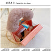 Faux Fur Top Handle Acrylic Party Box Clutch Fashion Purses and Handbags for Women Designer Evening Bag Chain Shoulder Bag