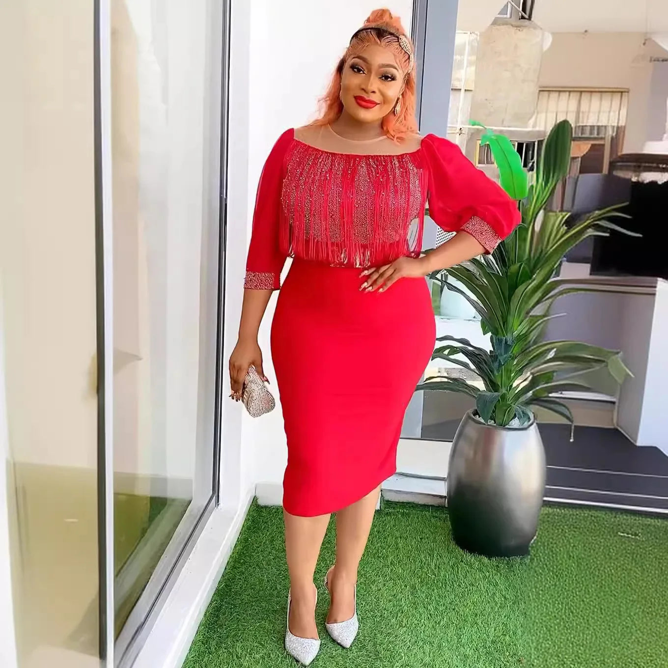 African Dresses for Women 2025 Elegant Summer Africa Clothing Plus Size Wedding Party Long Christmas Dress Dashiki Ankara Outfit