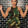 Women's Sexy Camo Romper Vest Sleeveless Bodycon Stretch Spring Summer Streetwear Party Club Casual Fashion Bodycon Jumpsuit