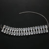Auffällige quadratische Strass-Halskette, übertriebene Accessoires, luxuriöse Damen-Statement-Halskette, Schlüsselbeinkette, Körperschmuck