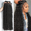 Deep Wave Human Hair Bundles 3/4 Bundles Deal Malaysian Hair Weaves 100% Rew Curly Human Hair Extensions 8-40 inch Virgin Hair