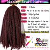 Yeaful 18 Inch Synthetic Marley Twist Braiding Hair Red Black Brown Ginger Bug Blonde #4 Pre Looped Marley Twists Crochet Hair