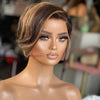 Kurze Bob Perücke Pixie Cut Perücke Glatte Echthaarperücken 13x4 Transparente Lace Front Perücke Für Frauen Highlight Glatte Pixie Cut Perücke