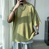 Herren Sommer Qualität T-Shirts Manuelle Naht Harajuku Lässiges T-Shirt Für Männer 2023 Neu Neutral Oversize T-Shirts Kurzarm Oberteile