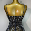 Luxury Rhinestones Sexy Mesh See Through Bodycon Dress Women Birthday Evening Cocktail party Gown Red Carpet Club Stage Outfit