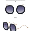 Oversized Luxury Diamond Shiny Sunglasses Women Irregular Round Crystal Sun Glasses Men UV400 Shades Eyewear Polygonal Sunglass