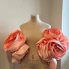 Beautiful Handmade Flower Bridal Jackets Short Floral Women Cape Jacket 3DFlower Wedding Jacket Women Outwear