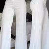 Spring Autumn Elegant High Waist Wide Leg Pants For Women Fashion Loose Long Pant Casual Office Solid Women Clothes New Pant