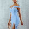 Seamyla 2023 Bandage Dress Sexy White Black Red One Shoulder Bodycon Summer Sleeveless Dress For Women New Celebrity Party Dress