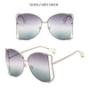 Fashion Model Ocean Gelb Quadratische Sonnenbrille Damen Luxusmarke Oversized Shades Perle Chic Sonnenbrille für Damen Herren Oculos
