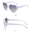 Neue herzförmige polarisierte Sonnenbrille für Damen, modisch, süß, Retro, Vintage, Verlaufs-Sonnenbrille, UV400-Schutz, Unisex-Brille