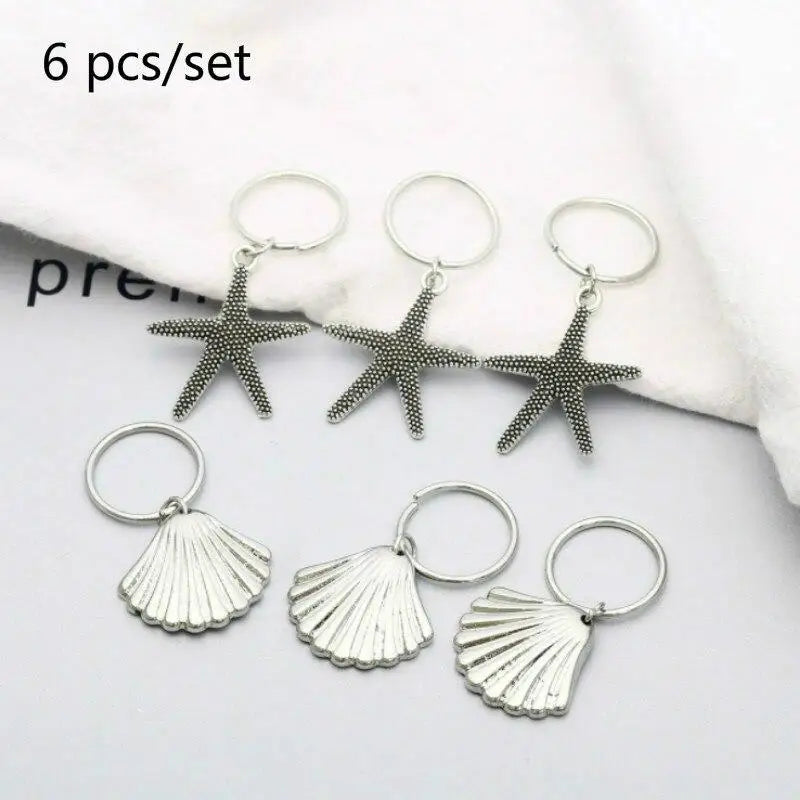 5-50 Pcs/set Opening Silver Hair Ring Hip-hop Hair Braid Charm Dreadlock Beads Clips Cuffs Rings Jewelry Dreadlocks Accessories