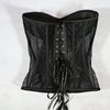 Women Mesh Corset Bustier With Cups Overbust Tight Shaping Tops Strapless Transparent Bodice Slimm Waist Wedding Lace Up Boned