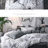 3tlg. Bettbezug-Set mit Kissenbezügen, Doppel-Bettwäsche-Set, Steppdeckenbezug Queen/King für Paar- oder Einzelbett