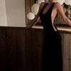 Halter Deep V Backless Long Dress Women Open Back Spaghetti Strap Elegant Party Evening Gown Summer Vacation Beach Dresses 2026